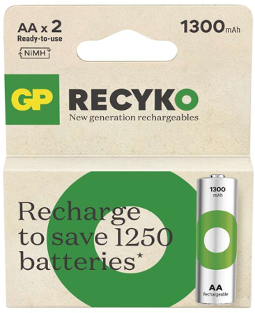 GP ReCyko AA 1300mAh 2ks 1032222131