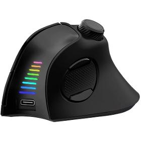 TwinVerti Ergonomická myš černá EVOLVEO
