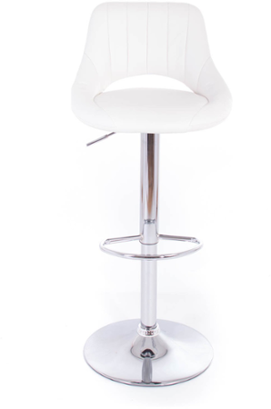 Barová židle G21 Aletra koženková, prošívaná white