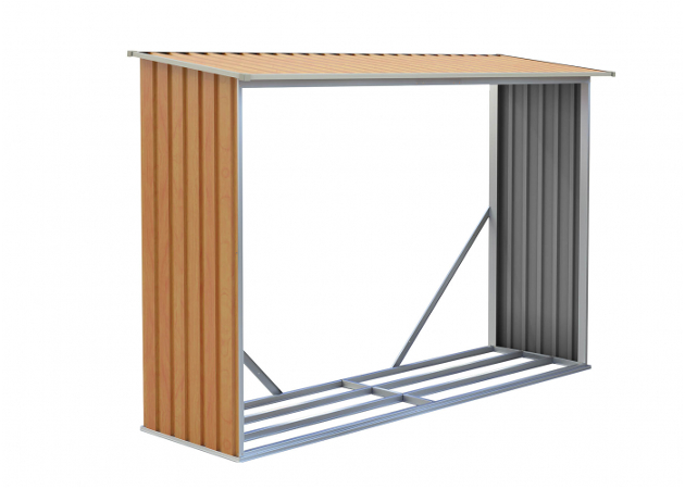 Přístřešek na dřevo G21 WOH 181 - 242 x 75 cm, hnědý - GWS-182-WLT