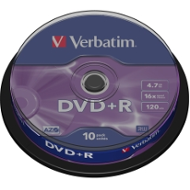 Verbatim DVD+R 4.7GB 16x spindl 10ks