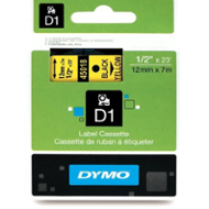Páska DYMO D1 12mm černá/žlutá